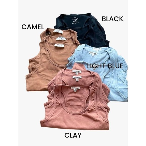 (NWT) Racerback Tank Bodysuit - Clay - Picture 3 of 3